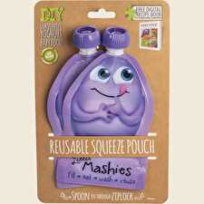 Reusable Squeeze Pouch Purple 2x130ml