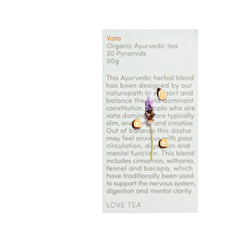 Love Tea Organic Ayurvedic Tea Vata X 20 Pyramids