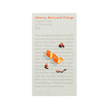 Love Tea Organic Hibiscus Berry And Orange Tea X 20 Pyramids