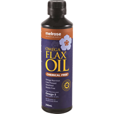 Melrose Chemical Free Omega Flax Oil 250ml (Plastic)