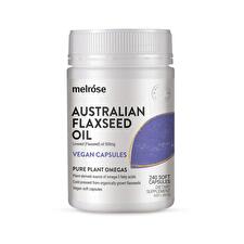Melrose Australian Flaxseed Oil Vegan Capsules 240vc