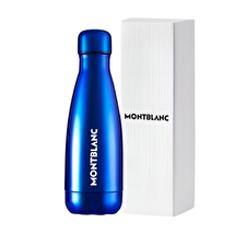 Mont Blanc Blue Metal Water Bottle