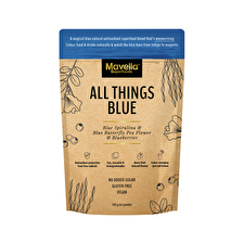 Mavella Superfoods All Things Blue (blue Spirulina & Blue Butterfly Pea Flower & Blueberries) 100g