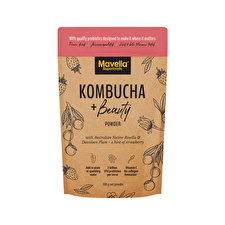 Mavella Superfoods Kombucha + Beauty Powder With Australian Native Rosella & Davidson Plum & Strawberry 100g