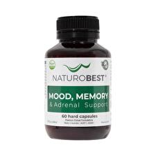 Naturobest Mood Memory & Adrenal Support 60c Sell Through