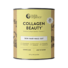 Nutra Organics Collagen Beauty with Verisol + Vitamin C (Skin Hair Nails Gut) Lemon Lime 300g