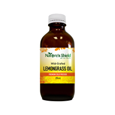 Nature's Shield Wild-Crafted Lemongrass Oil 25ml