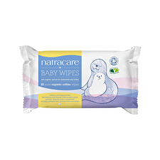 Natracare Organic Cotton Baby Wipes with Organic Apricot Oil, Chamomile & Linden x 50 Pack