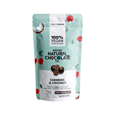 Noosa Natural Choc Co Cherries in Premium Dark Chocolate with Coconut 100g