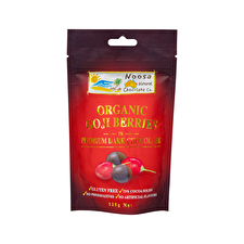 Noosa Natural Chocolate Co. Dark Chocolate Organic Goji Berries 125g