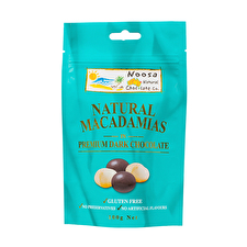 Noosa Natural Chocolate Co. Dark Chocolate Whole Macadamias 100g