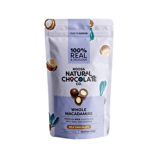 Noosa Natural Choc Co Macadamias in Premium Milk Chocolate 100g