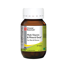 Oriental Botanicals Multi Vitamin & Mineral Excel 60t