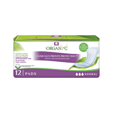 Organyc Organic Pads Bladder Control Normal (for Bladder Leaks) X 12 Pack