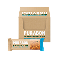 Purabon Wholefood Bar Peanut Butter Choc Chip 60g X 15 Display