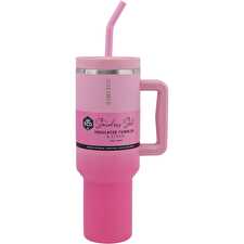 Insulated Tumbler with Handle & Straw Rise 1180ml