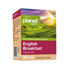 Planet Organic Organic Tea English Breakfast X 25 Tea Bags
