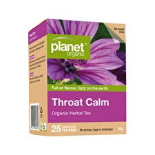 Planet Organic Organic Herbal Tea Throat Calm X 25 Tea Bags