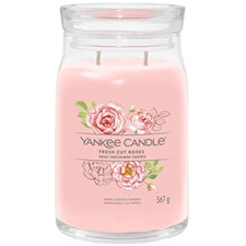 Yankee Candle Aromatic Candle Signature Glass Large Fresh Cut Rose S 567 G