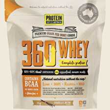 Protein Supplies Australia Protein 360 Whey (complete Protein With Bcaa) Vanilla Bean 1kg