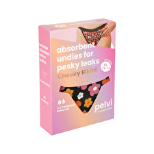 Pelvi Leakproof Underwear Cheeky Bikini Floral Xl Sell Through
