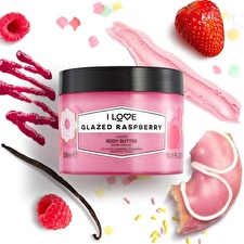 I Love Signature Collection Vegan Hydrating Glazed Raspberry Body Butter 330ml