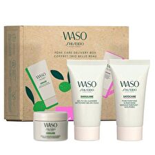 Shiseido Waso Pore Care Kit Set (oil Cleanser 30ml & Moisturizer 15ml & Scrub Mask 30ml)