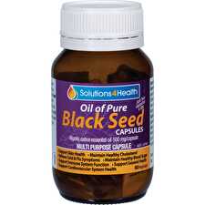 Solutions 4 Health Oil Of Pure Black Seed 60vc