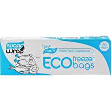 Eco Freezer Bags Made from Sugarcane Large 50pk