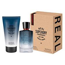 Superdry Real Superdry 01 Man Eau De Toilette 100ml & Bath & Sg 150ml Travel Set