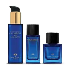 Thameen Treasure Collection Riviere Unisex Set Eau De Parfum 50ml & Hair Fragrance With Keratin 50ml & Bl 100ml