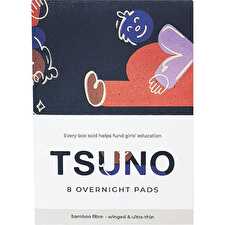 Natural Bamboo Pads Overnight Winged & Ultra Thin 8pk