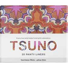 Natural Bamboo Panty Liners Ultra Thin 20pk
