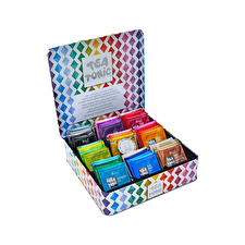 Tea Tonic Tea Chest Tin High Tea x 32 Tea Bags + Mini Gold Sugar