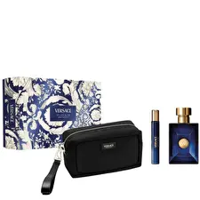 Versace Pour Homme Dylan Blue Set Eau De Toilette 100ml & Eau De Toilette 10ml & Black Pouch