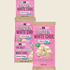 Protein White Choc Bar Coconut Rough 12x100g