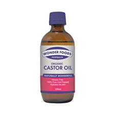 Wonder Foods Organic Cold Pressed Castor Oil 200ml