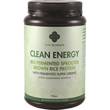 Wise Nutrients Clean Energy Brwn Rice Protn Supr Greens 900g