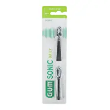 Gum Sonic Daily Refills Black Brush 2u