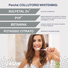 Pasta Del Capitano Whitening Mouthwash ( Citlivé Zuby ) - Bělicí ústní Voda 400ml