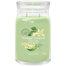 Yankee Candle Aromatic Candle Signature Glass Medium Vanilla Lime 368 G