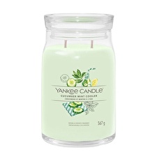 Yankee Candle Aromatic Candle Signature Large Glass Cucumber Mint Cooler 567 G