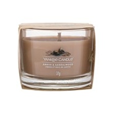 Yankee Candle Votive Candle In Glass Amber & Sandalwood 37 G