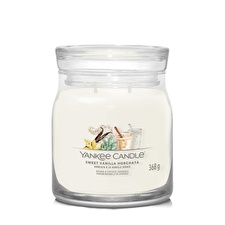 Yankee Candle Aromatic Candle Signature Glass Medium Sweet Vanilla Horchata 368 G