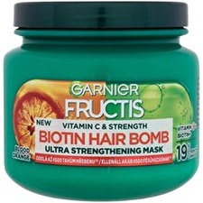 Garnier Strengthening Mask For Weak Hair Fructis Vitamin C & Strength Biotin Hair Bomb (ultra Strengthening Mask) 320ml