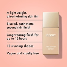 Iconic London Super Smoother Blurring Skin Tint - Warm Fair For Women 30ml/1.01oz