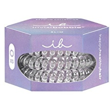 Invisibobble Hair Band Slim Premium Crystal Clear 3 Pcs