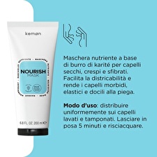 Kemon Nourish Nourishing Hair Treatment Cream Mask 200ml