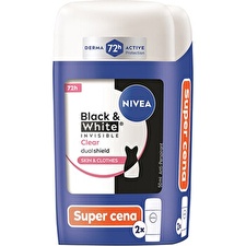 Nivea B&w Invisible Clear Duo Solid Antiperspirant Set 2x 50ml