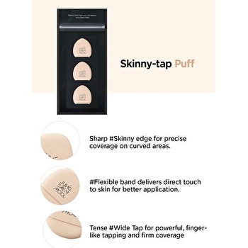 Jung Saem Mool Skinny-Tap Puff Set - 3 pcs